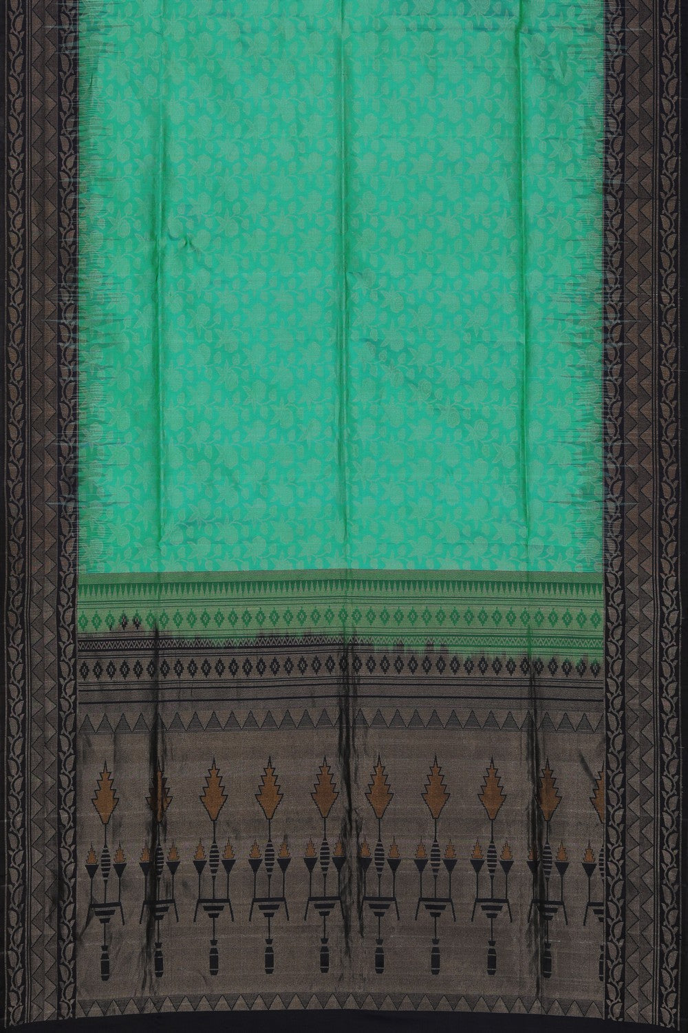 Image of South Silk Sea Green Saree